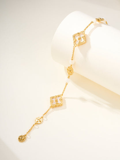 [Select]B.C.L ENAMELED Three-Flower Bracelet£¨Trumpet)