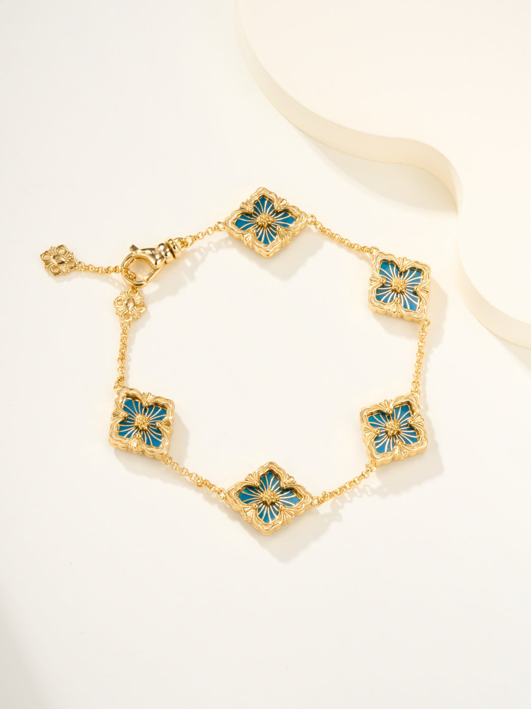 [Select]B.C.L ENAMELED Five-Flower Bracelet£¨Various Colors)