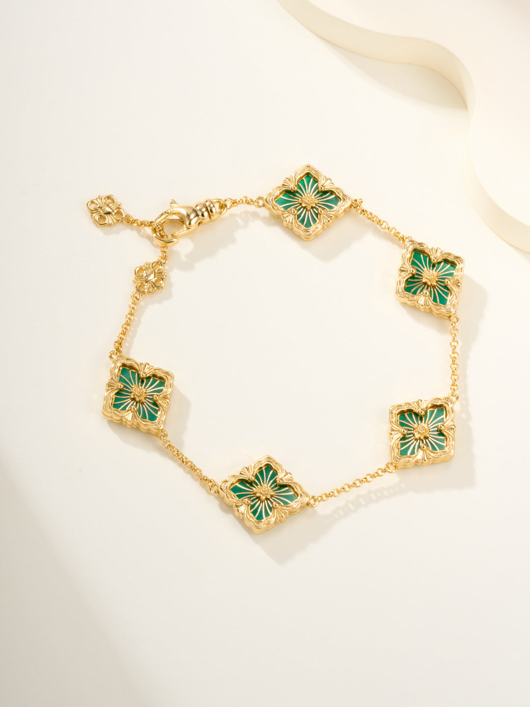 [Select]B.C.L ENAMELED Five-Flower Bracelet£¨Various Colors)