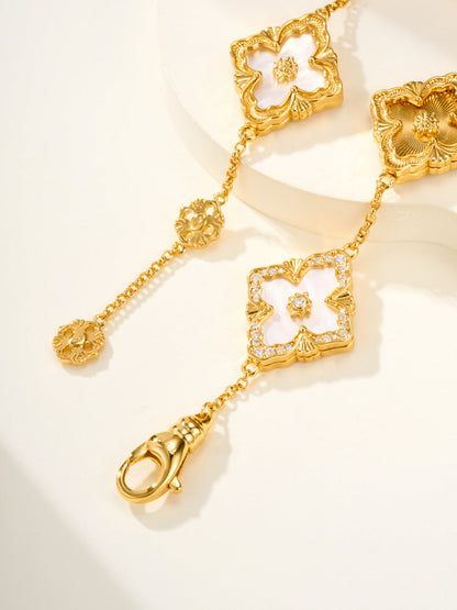 [Select]B.C.L ENAMELED Five-Flower Bracelet£¨Various Colors) BIG SIZE