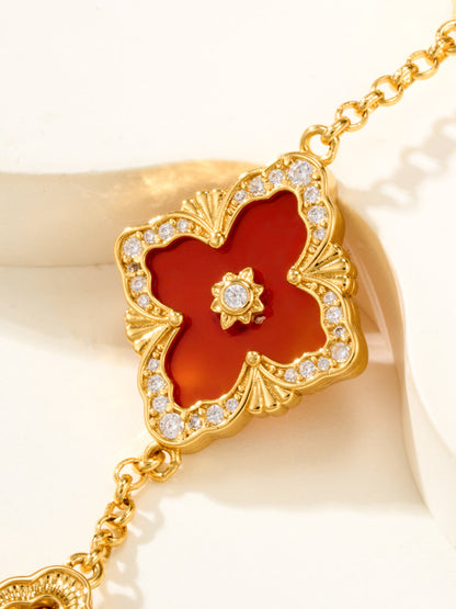 [Select]B.C.L ENAMELED Five-Flower Bracelet£¨Various Colors) BIG SIZE