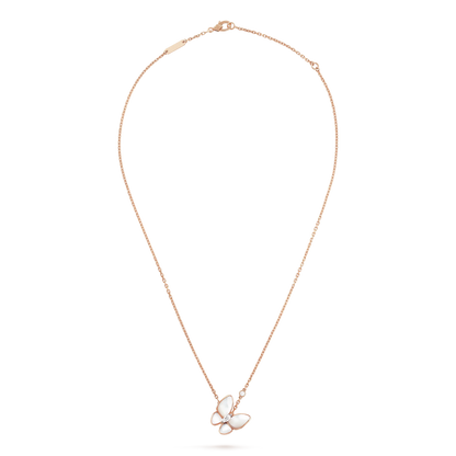 [Select]BUTTERFLY MOP DIAMOND NECKLACE
