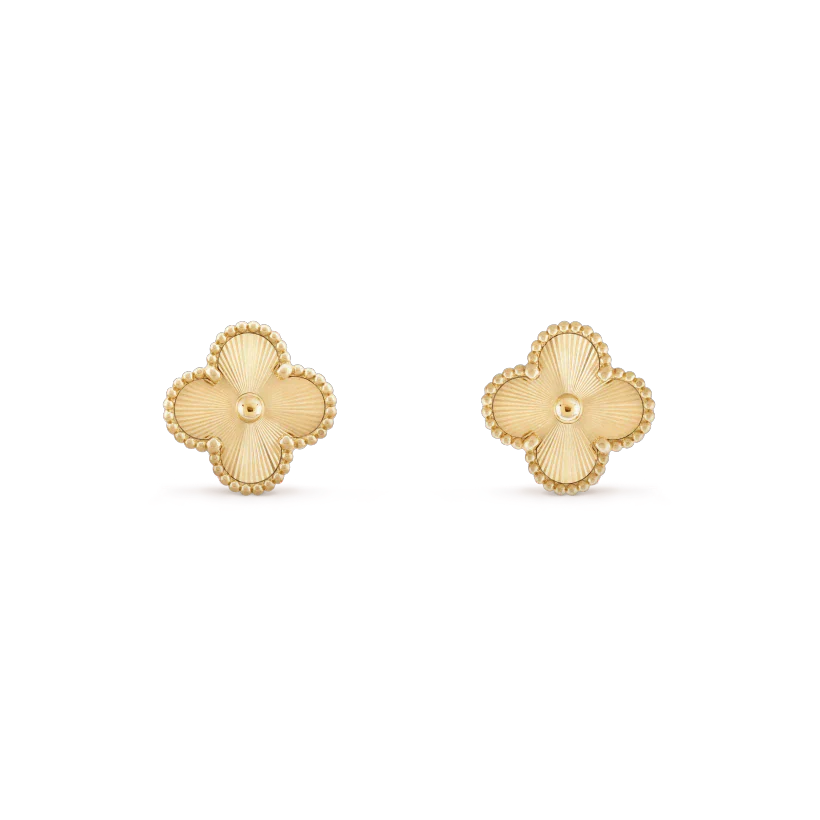 [Select]CLOVER MINI 9.5MM LASER EARRINGS