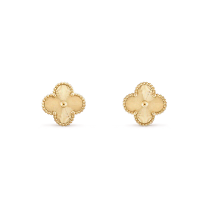 [Select]CLOVER MINI 9.5MM LASER EARRINGS
