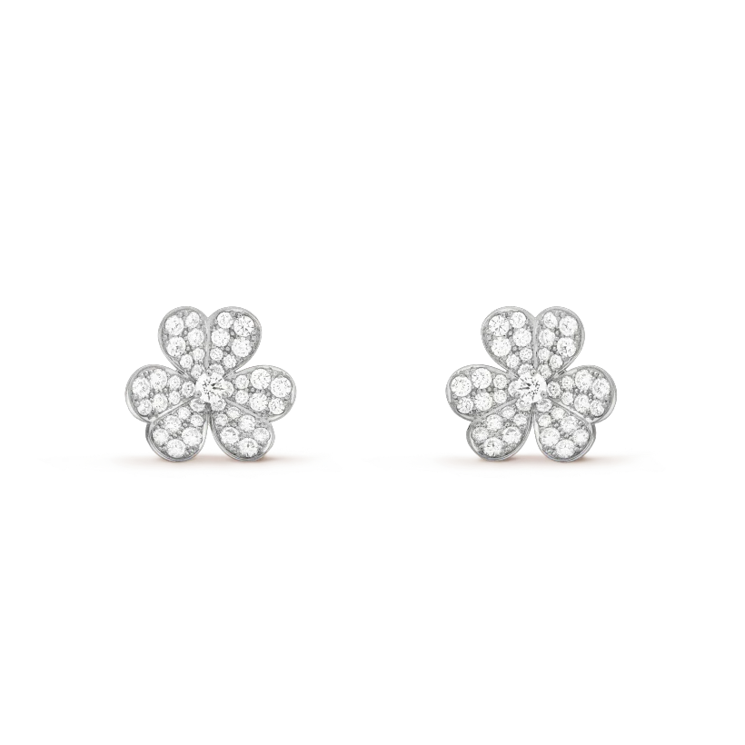 [Select]CLOVER COMOS DIAMOND EARRINGS SILVER