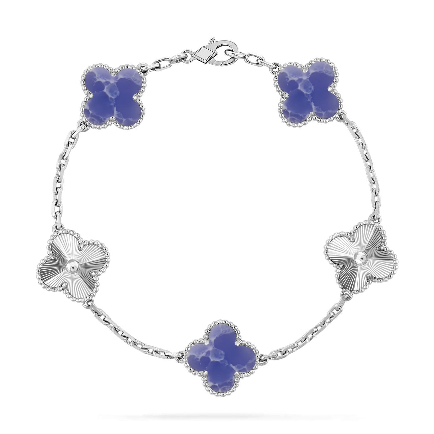 [Select]CLOVER 5 MOTIF BLUE VEINS BRACELET COLLECTION
