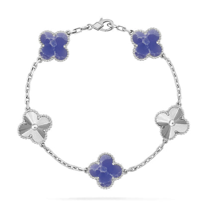[Select]CLOVER 5 MOTIF BLUE VEINS BRACELET COLLECTION