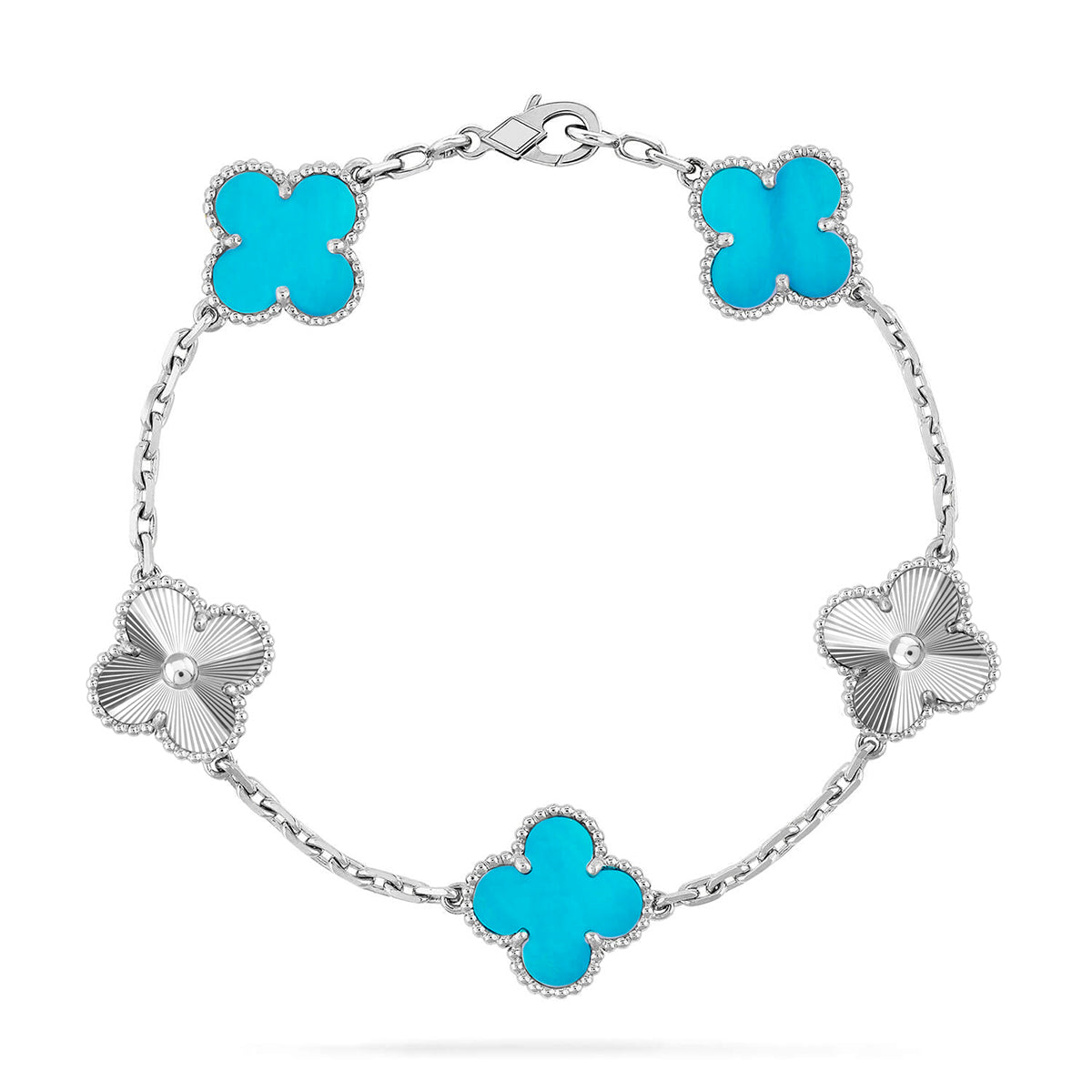 [Select] CLOVER 5 MOTIF TURQUOISE BRACELET COLLECTION