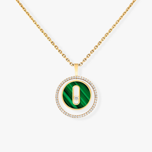 [Select]Demo MOVE 1 DIAMOND MALACHITE GOLD DIAMOND NECKLACE