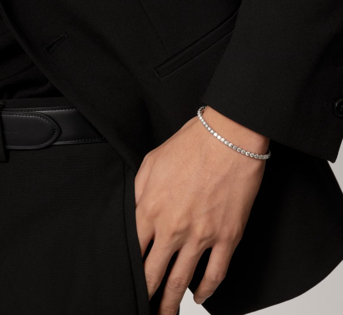 [Select]  CLASSIC BASEBALL BRACELAT, 52 DIAMOND