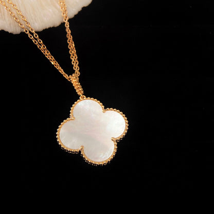 [Select]CLOVER 25MM MOP LARGE PENDANT NECKLACE