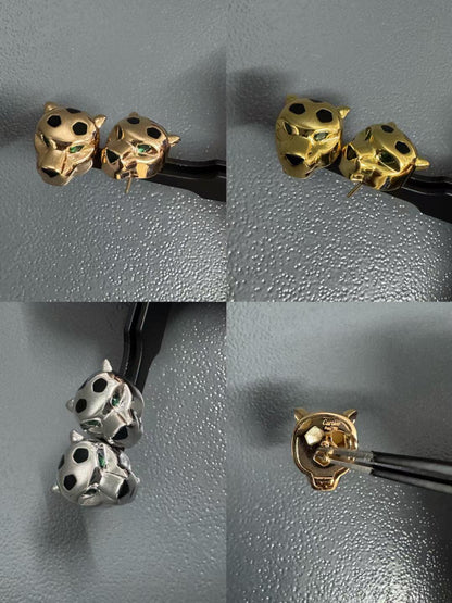 [?Select]CHRRTAH-PRINT STUD EARRINGS, THREE COLORS