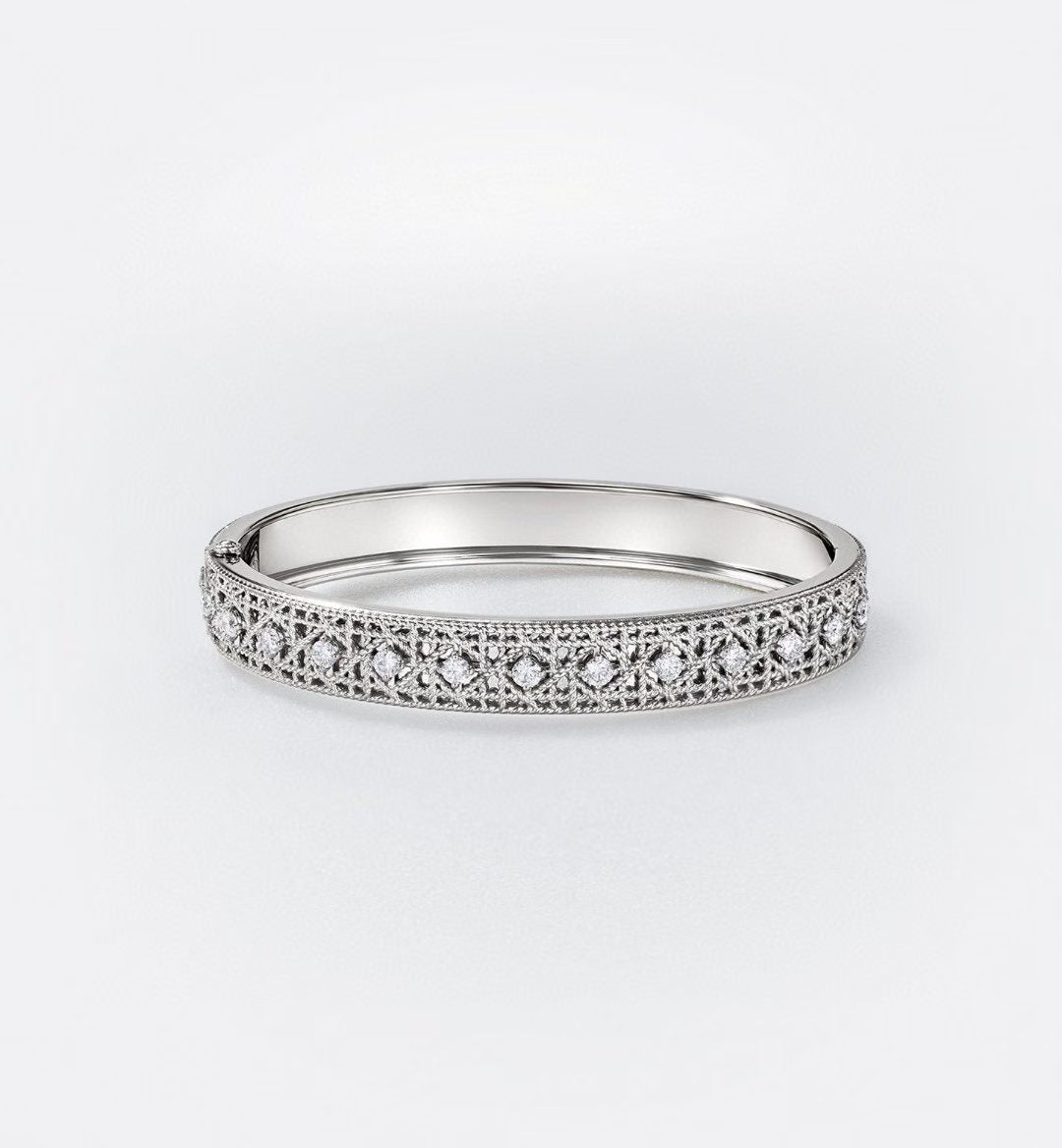 [?Select]2026 WOVEN-PATTERN BRACELET SET WITH FULL DIAMOND INLAY THREE-COLORS