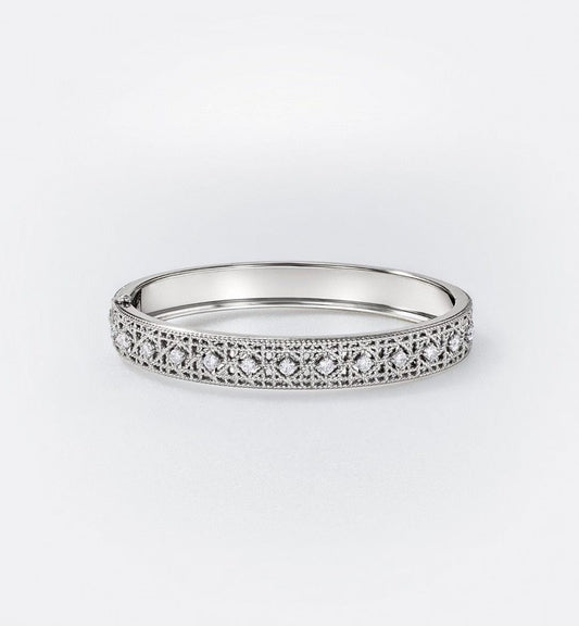 [?Select]2026 WOVEN-PATTERN BRACELET SET WITH FULL DIAMOND INLAY THREE-COLORS