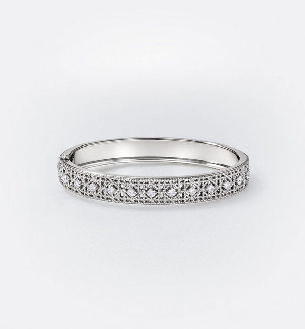 [?Select]2026 WOVEN-PATTERN BRACELET SET WITH FULL DIAMOND INLAY THREE-COLORS