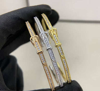 [?Select]DIAMOND-ENCRUSTED BRACELET THREE COLORS