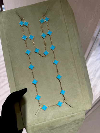 [Select]CLOVER 20 MOTIFS TURQUOISE GOLD