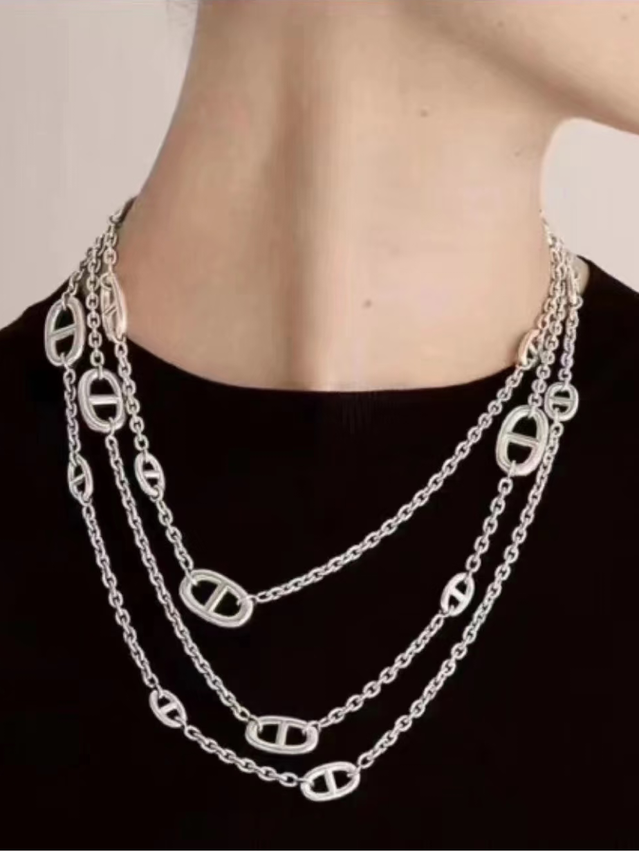 [Select]Classic Silver Sweater Chain