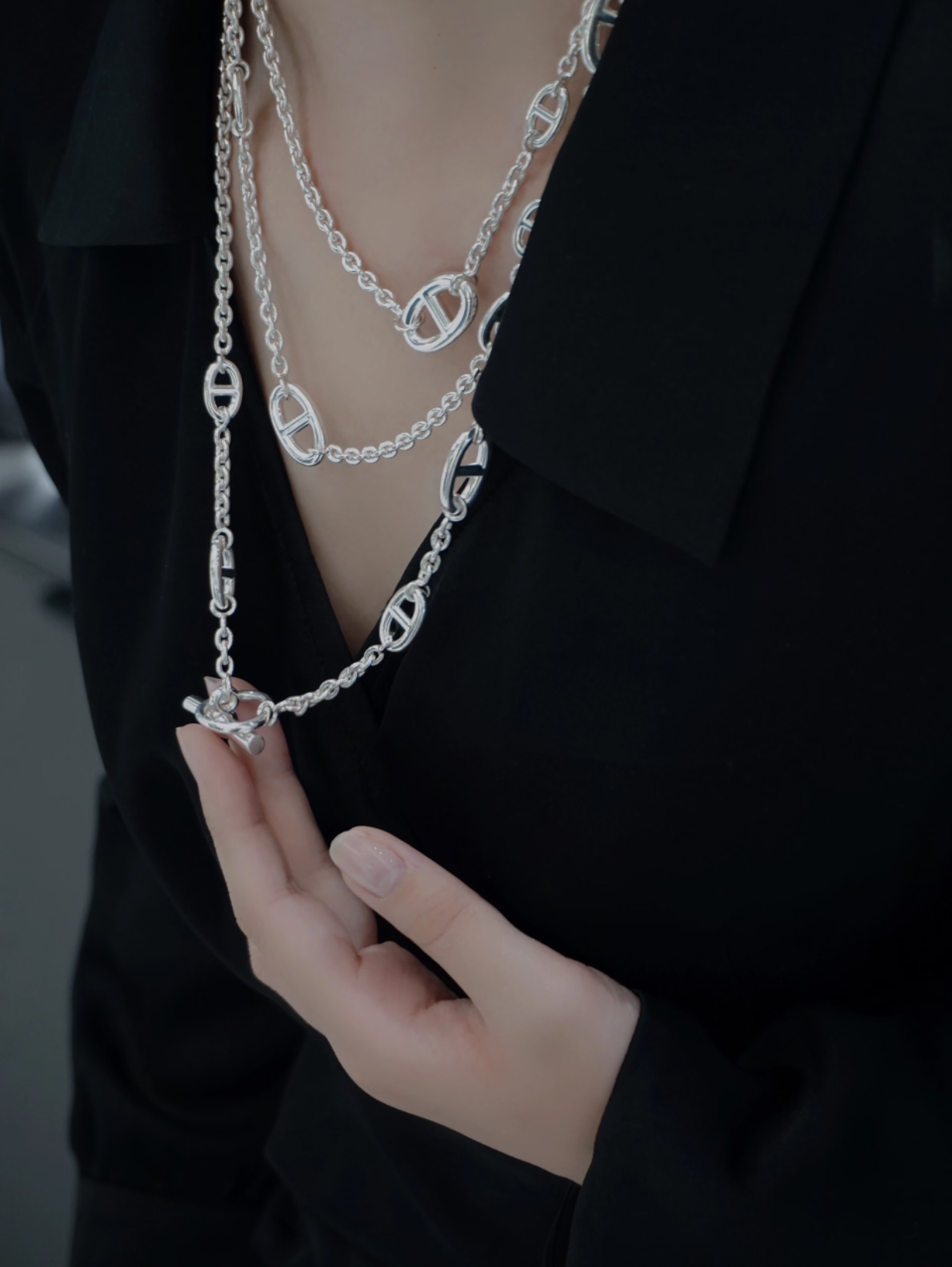 [Select]Classic Silver Sweater Chain