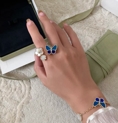 [Select]NEW TWIN BUTTERFLY LUCKY RING