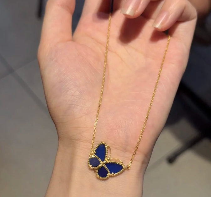 [Select]BUTTERFLY BLUE   NECKLACE