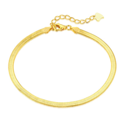[select Jewelry]Flat Snake Bone Chain Blade Necklace