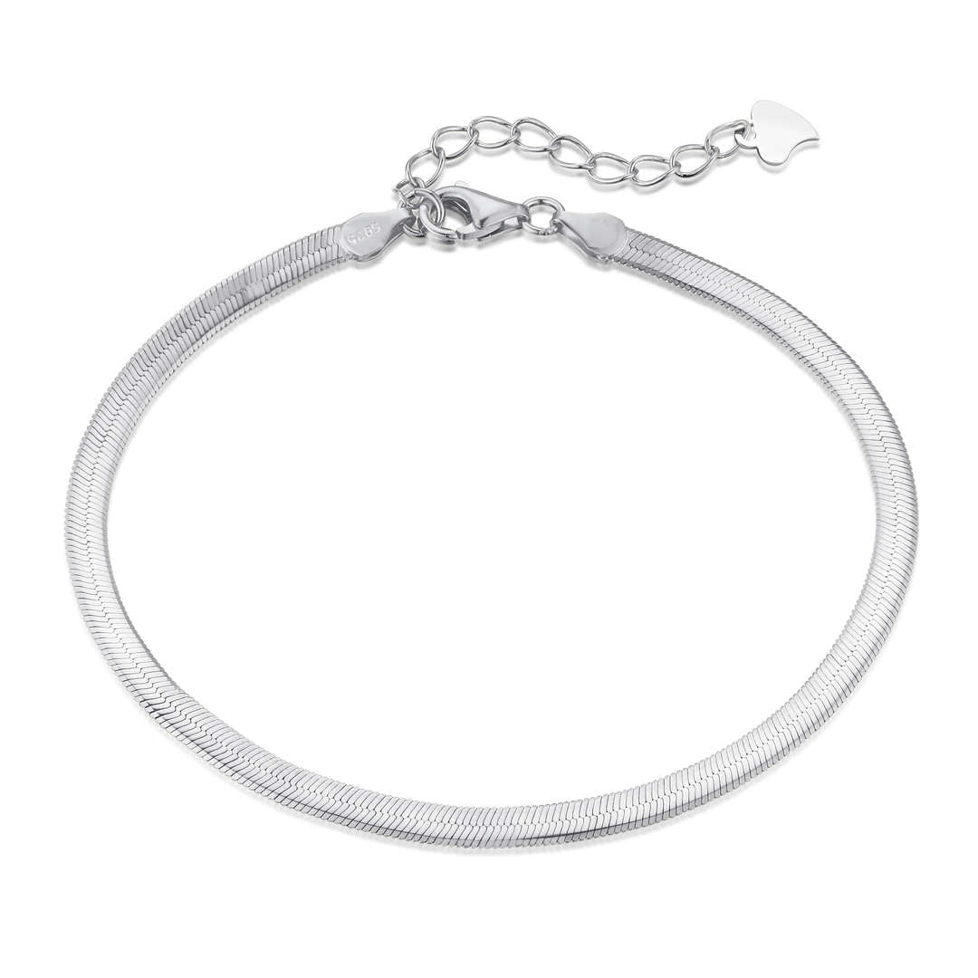 [select Jewelry]Flat Snake Bone Chain Blade Necklace
