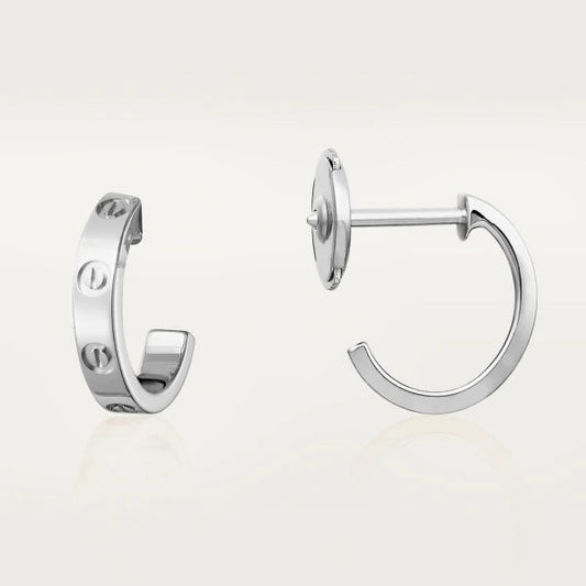[Select]LOVE EARRINGS 2.65MM SILVER