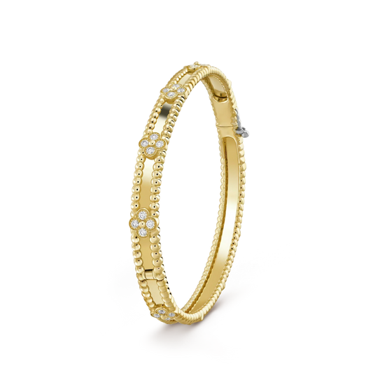 [Select]CLOVER BRACELET 4MM DIAMONDS
