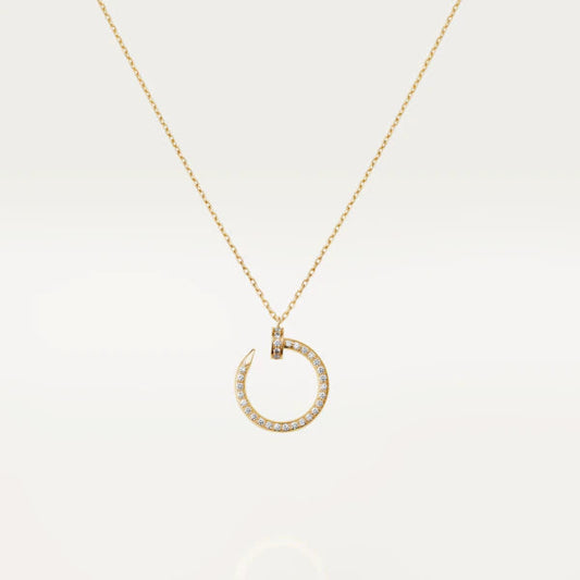 [Select]JUSTE NECKLACE GOLD DIAMONDS