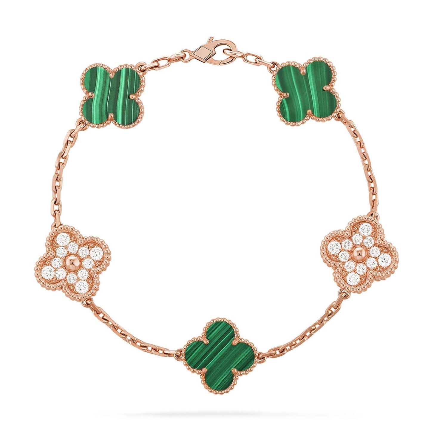 [Select] CLOVER 5 MOTIF MALACHITE BRACELET COLLECTION