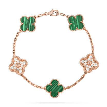 [Select] CLOVER 5 MOTIF MALACHITE BRACELET COLLECTION
