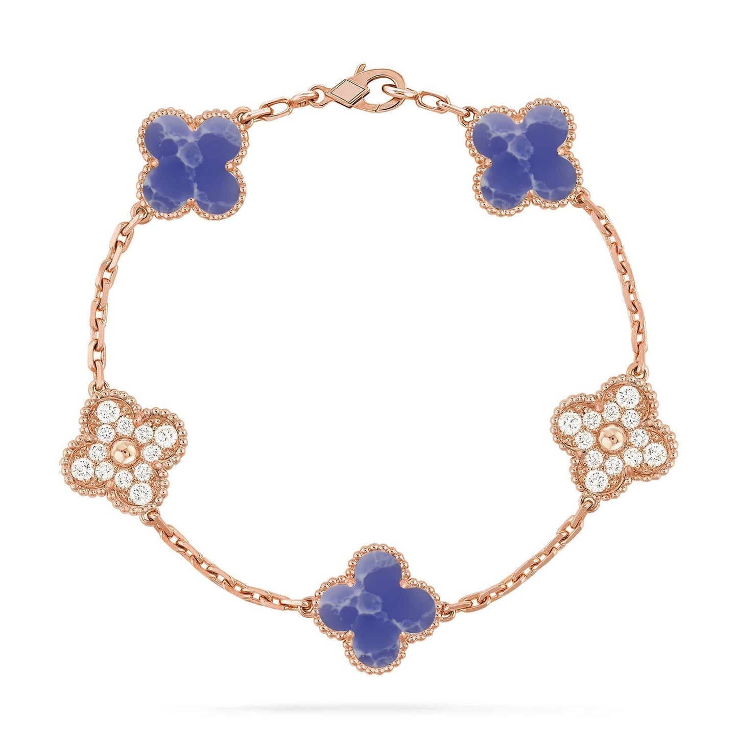 [Select]CLOVER 5 MOTIF BLUE VEINS BRACELET COLLECTION