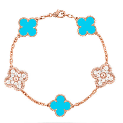 [Select] CLOVER 5 MOTIF TURQUOISE BRACELET COLLECTION