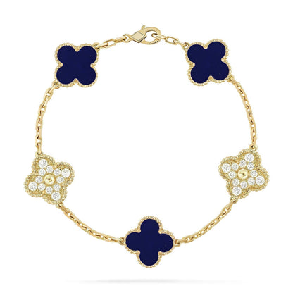 [Select]CLOVER 5 MOTIF LAPIS LAZULI BRACELET COLLECTION