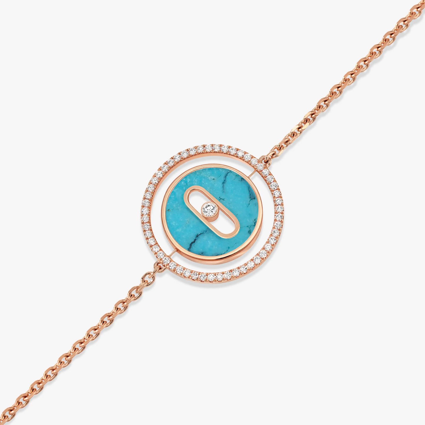 [Select]Demo MOVE TURQUOISE PINK GOLD DIAMOND BRACELET