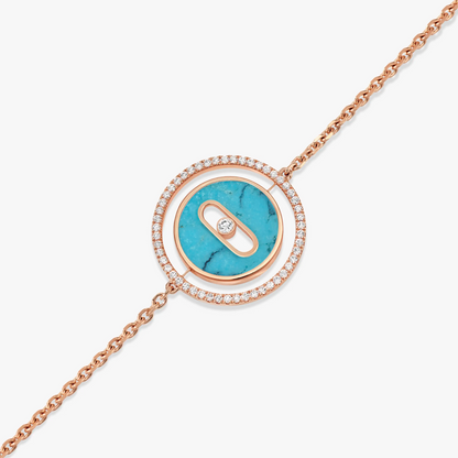 [Select]Demo MOVE TURQUOISE PINK GOLD DIAMOND BRACELET