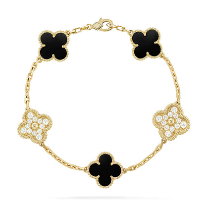 [Select] CLOVER 5 MOTIF ONYXS BRACELET COLLECTION