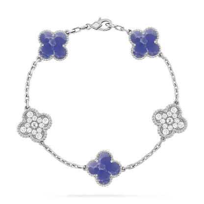 [Select]CLOVER 5 MOTIF BLUE VEINS BRACELET COLLECTION