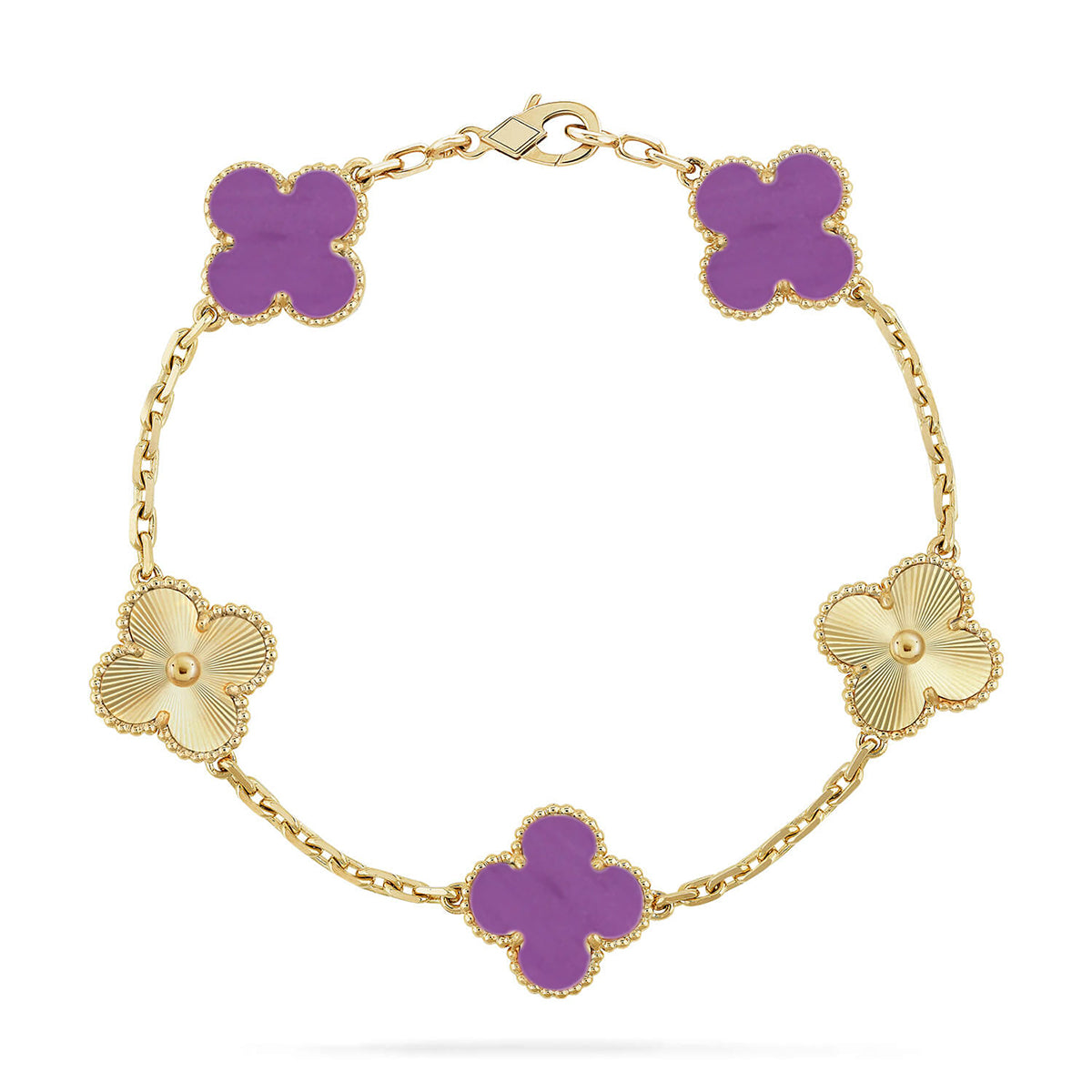 [Select] CLOVER 5 MOTIF VIOLET BRACELET COLLECTION