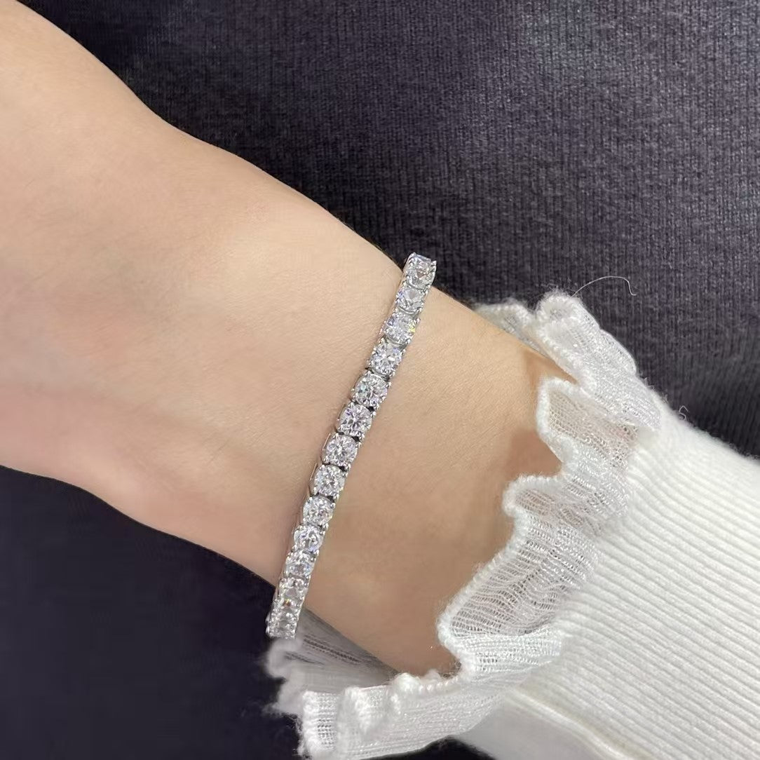 [Select jewelrys]TENNIS BRACELET WITH FULL DIAMOND SETTING