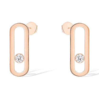 [Select]MOVE UNO SMALL 1 DIAMOND EARRINGS