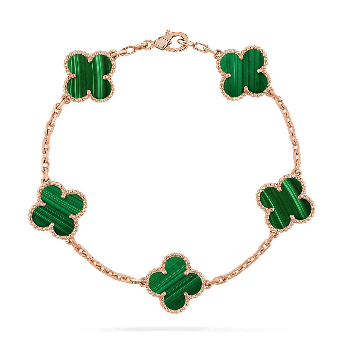 [Select] CLOVER 5 MOTIF MALACHITE BRACELET COLLECTION