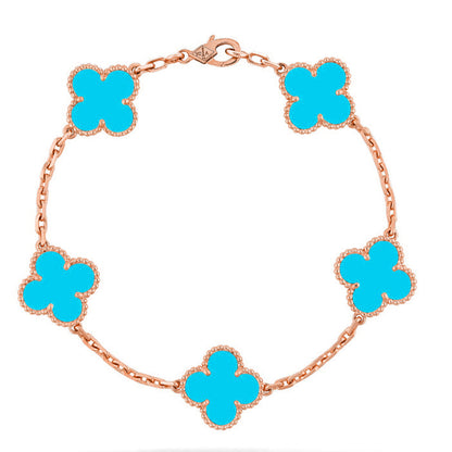 [Select] CLOVER 5 MOTIF TURQUOISE BRACELET COLLECTION