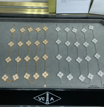 [Select]CLOVER 20 MOTIFS FULL-DIAMOND NECKLACE