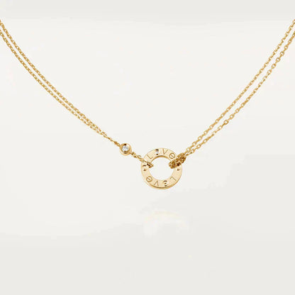 [Select]LOVE NECKLACE 16MM 2 DIAMONDS
