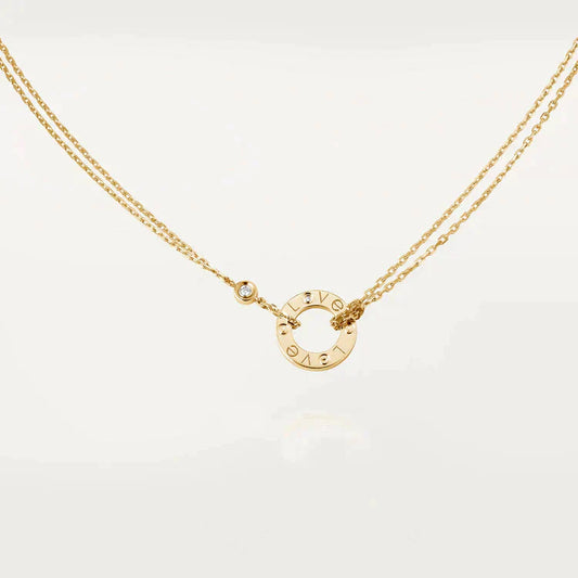 [Select]LOVE NECKLACE 16MM 2 DIAMONDS