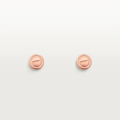 [Select]LOVE EARRINGS PINK GOLD 10MM