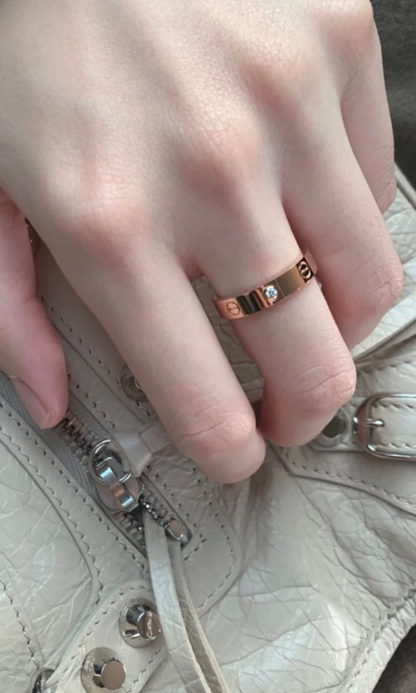 [Select]LOVE RING 4MM 1 DIAMOND