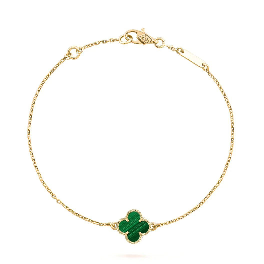 [Select]CLOVER BRACELET MALACHITE 1 MOTIF